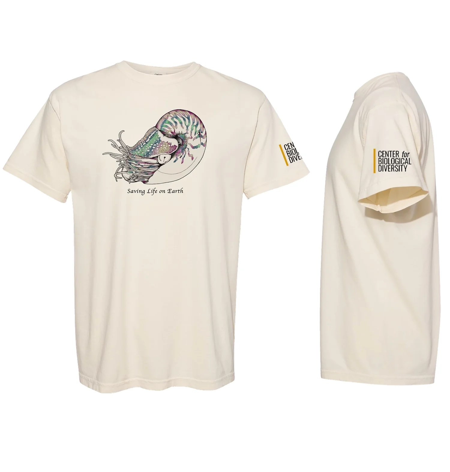 Nautilus T-Shirt - Center for Biological Diversity Fundraiser - Image 3