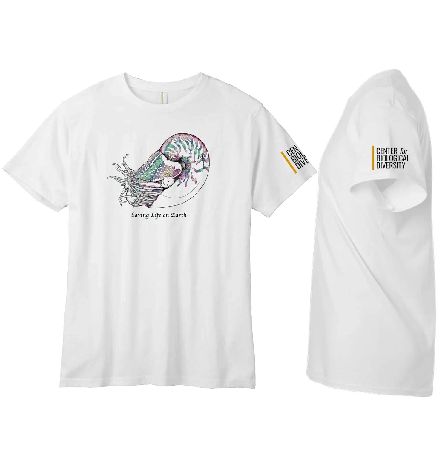 Nautilus T-Shirt - Center for Biological Diversity Fundraiser - Image 4