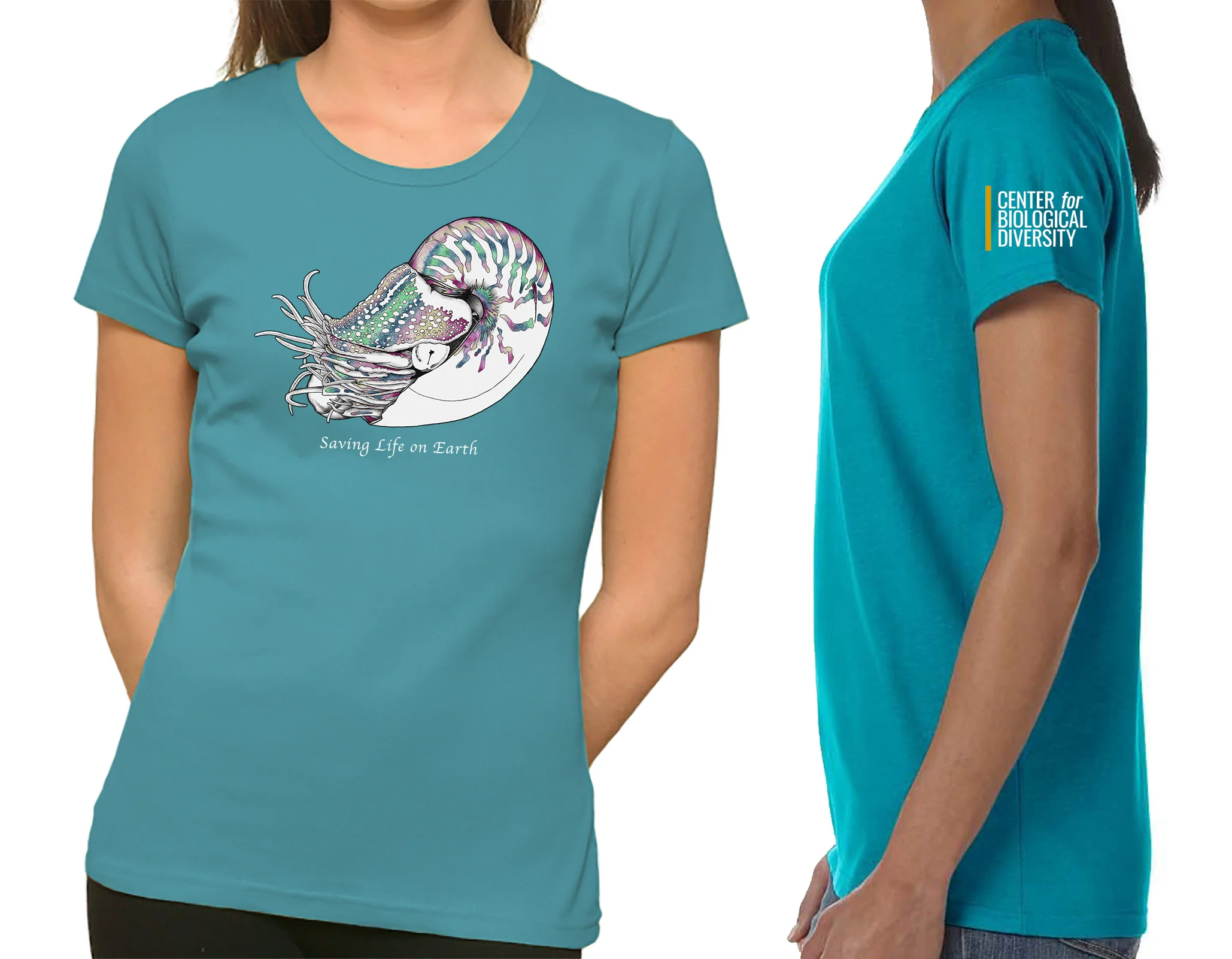 Nautilus T-Shirt - Center for Biological Diversity Fundraiser - Image 5